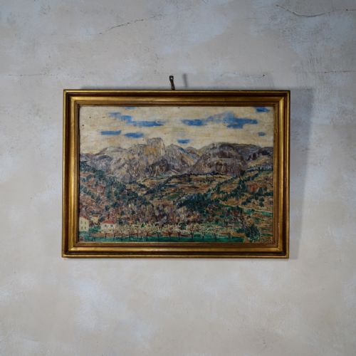 A PAIR OF ROGERMAURICE GRILLON ITALIAN OIL ON CANVAS LANDSCAPES PAINTINGS - ADDITIONAL PHOTO 4