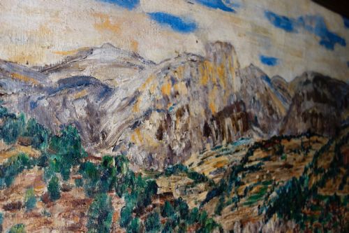 A PAIR OF ROGERMAURICE GRILLON ITALIAN OIL ON CANVAS LANDSCAPES PAINTINGS - ADDITIONAL PHOTO 5