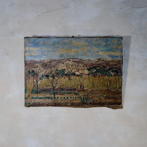 A PAIR OF ROGERMAURICE GRILLON ITALIAN OIL ON CANVAS LANDSCAPES PAINTINGS - ADDITIONAL PHOTO 6