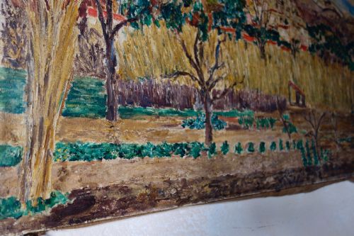 A PAIR OF ROGERMAURICE GRILLON ITALIAN OIL ON CANVAS LANDSCAPES PAINTINGS - ADDITIONAL PHOTO 8