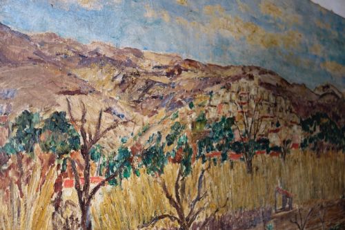 A PAIR OF ROGERMAURICE GRILLON ITALIAN OIL ON CANVAS LANDSCAPES PAINTINGS - ADDITIONAL PHOTO 10