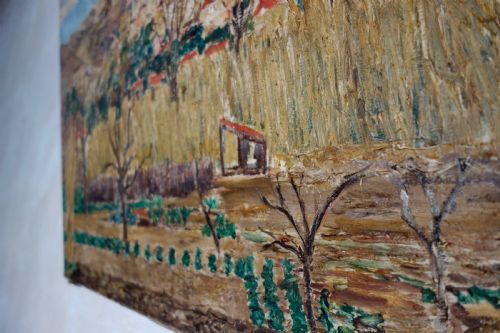 A PAIR OF ROGERMAURICE GRILLON ITALIAN OIL ON CANVAS LANDSCAPES PAINTINGS - ADDITIONAL PHOTO 12
