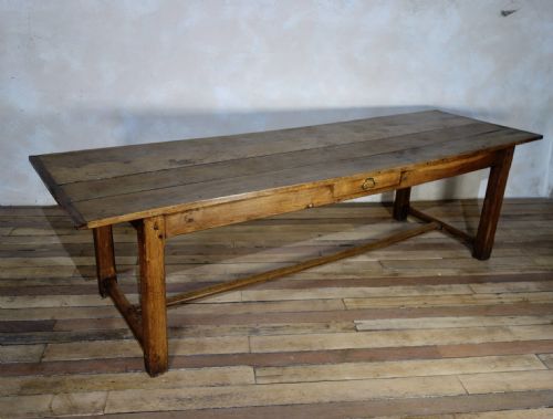 A LARGE 18TH CENTURY FRENCH OAK FARMHOUSE REFECTORY TABLE - ADDITIONAL PHOTO 3