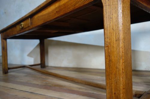 A LARGE 18TH CENTURY FRENCH OAK FARMHOUSE REFECTORY TABLE - ADDITIONAL PHOTO 8