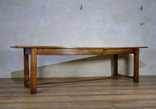 A LARGE 18TH CENTURY FRENCH OAK FARMHOUSE REFECTORY TABLE - ADDITIONAL PHOTO 11