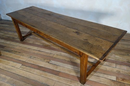 A LARGE 18TH CENTURY FRENCH OAK FARMHOUSE REFECTORY TABLE - ADDITIONAL PHOTO 13