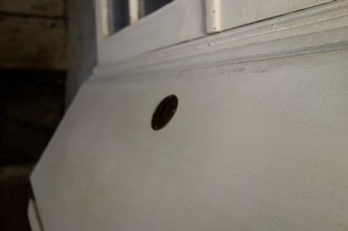 18TH CENTURY PAINTED GUSTAVIAN SWEDISH BUREAUX GLAZED BOOKCASE WHITE - ADDITIONAL PHOTO 11