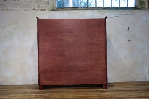 A 19TH CENTURY EBONISED GLAZED SLIDING DOOR APOTHECARY CABINET KITCHEN PAINTED - ADDITIONAL PHOTO 15