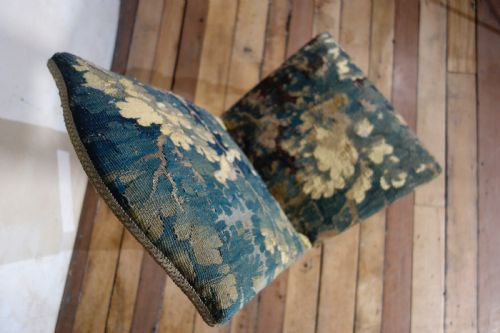 A BAROQUE FLEMISH 18TH CENTURY TAPESTRY UPHOLSTERED SIDE CHAIR BLEACHED - ADDITIONAL PHOTO 11