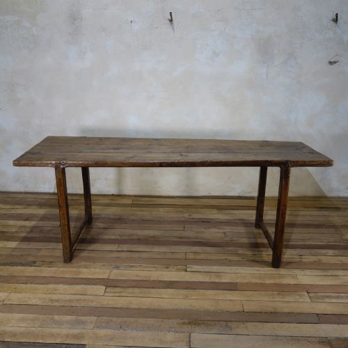 AN 18TH CENTURY FRENCH PRIMITIVE CHERRYWOOD FARMHOUSE TABLE VERNACULAR - ADDITIONAL PHOTO 5