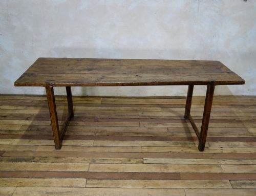 AN 18TH CENTURY FRENCH PRIMITIVE CHERRYWOOD FARMHOUSE TABLE VERNACULAR - ADDITIONAL PHOTO 8