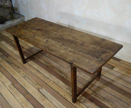 AN 18TH CENTURY FRENCH PRIMITIVE CHERRYWOOD FARMHOUSE TABLE VERNACULAR - ADDITIONAL PHOTO 9