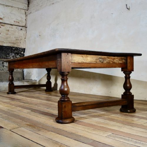 a large historically important 19th century oak refectory dining table museum - CATEGORY: ANTIQUE TABLES - DATED 19TH CENTURY