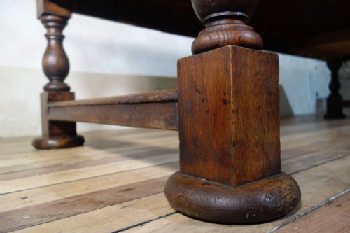 A LARGE HISTORICALLY IMPORTANT 19TH CENTURY OAK REFECTORY DINING TABLE MUSEUM - ADDITIONAL PHOTO 14