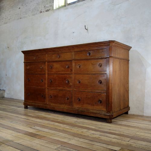 A MONUMENTAL 19TH CENTURY ITALIAN BANK OF DRAWERS SIDEBOARD - ADDITIONAL PHOTO 1
