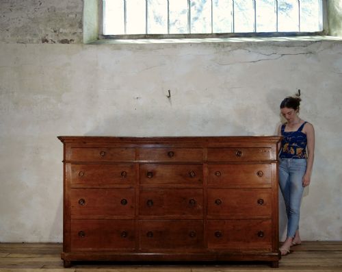 A MONUMENTAL 19TH CENTURY ITALIAN BANK OF DRAWERS SIDEBOARD - ADDITIONAL PHOTO 13