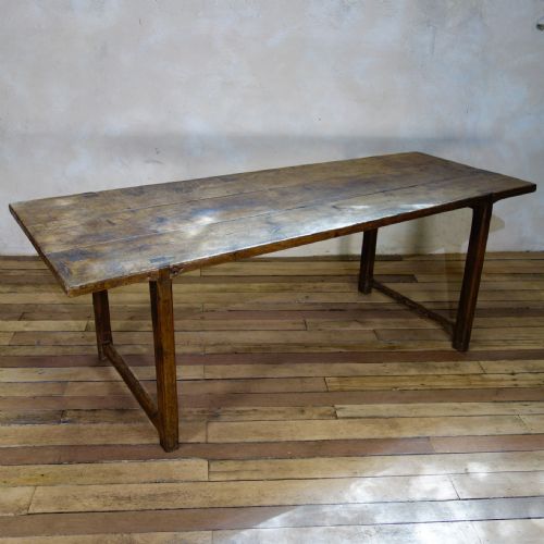 an 18th century french primitive cherrywood farmhouse table vernacular - CATEGORY: ANTIQUE TABLES - DATED 18TH CENTURY