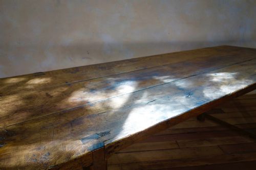 AN 18TH CENTURY FRENCH PRIMITIVE CHERRYWOOD FARMHOUSE TABLE VERNACULAR - ADDITIONAL PHOTO 14