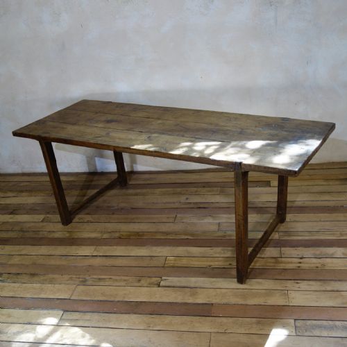 AN 18TH CENTURY FRENCH PRIMITIVE CHERRYWOOD FARMHOUSE TABLE VERNACULAR - ADDITIONAL PHOTO 16