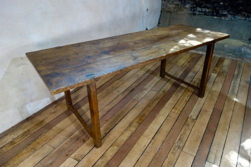 AN 18TH CENTURY FRENCH PRIMITIVE CHERRYWOOD FARMHOUSE TABLE VERNACULAR - ADDITIONAL PHOTO 21