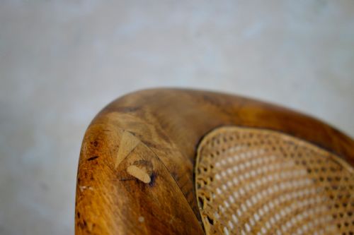 A REGENCY 19TH CENTURY CANED BERGERE LIBRARY TUB CHAIR GILLOWS MANNER - ADDITIONAL PHOTO 10