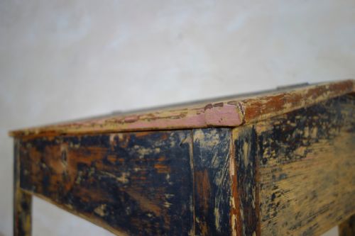 A LATE 18TH CENTURY FRENCH PRIMITIVE SLANTED SCHOOL DESK - ADDITIONAL PHOTO 14