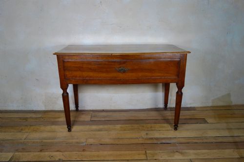 A LATE 18TH CENTURY WALNUT ITALIAN SERPENTINE CONSOLE TABLE - ADDITIONAL PHOTO 13