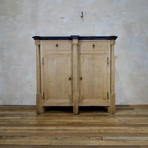 a large tall early 19th century french bleached oak empire side cabinet cupboard - CATEGORY: ANTIQUE CABINETS - DATED 19TH CENTURY
