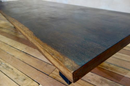 A LARGE SCALE 19TH CENTURY HARDWOOD COFFEE LOW TABLE - ADDITIONAL PHOTO 7