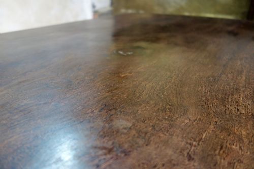 A LARGE SCALE 19TH CENTURY HARDWOOD COFFEE LOW TABLE - ADDITIONAL PHOTO 12