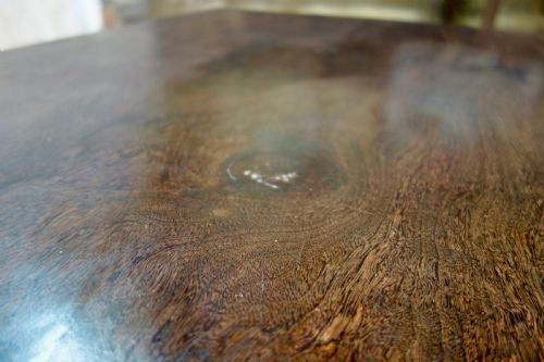 A LARGE SCALE 19TH CENTURY HARDWOOD COFFEE LOW TABLE - ADDITIONAL PHOTO 13