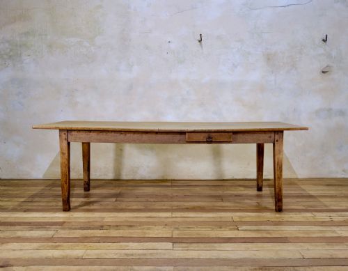 A 19TH CENTURY FRENCH ELM OAK FARMHOUSE TABLE - ADDITIONAL PHOTO 8