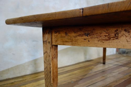 A 19TH CENTURY FRENCH ELM OAK FARMHOUSE TABLE - ADDITIONAL PHOTO 11
