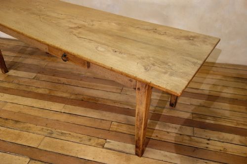 A 19TH CENTURY FRENCH ELM OAK FARMHOUSE TABLE - ADDITIONAL PHOTO 14