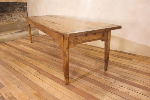 AN EXCEPTIONALLY LARGE 18TH CENTURY COUNTRY ELM FARMHOUSE TABLE - ADDITIONAL PHOTO 19