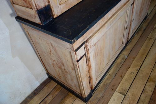 A LARGE 19TH CENTURY FRENCH ORIGINAL PAINTED CUPBOARD - ADDITIONAL PHOTO 1