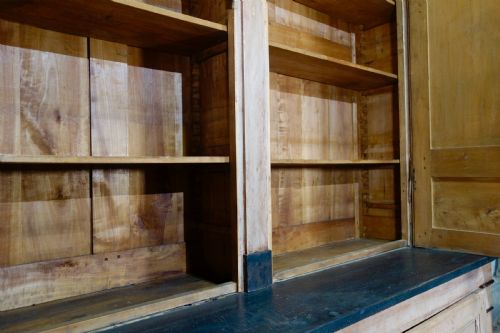 A LARGE 19TH CENTURY FRENCH ORIGINAL PAINTED CUPBOARD - ADDITIONAL PHOTO 13
