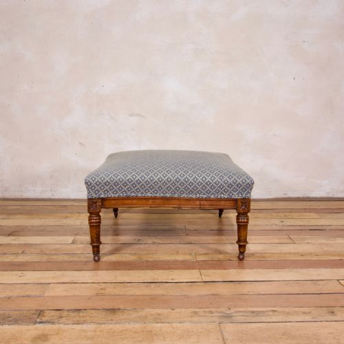 a 19th century french footstool ottoman - CATEGORY: ANTIQUE STOOLS - DATED 19TH CENTURY