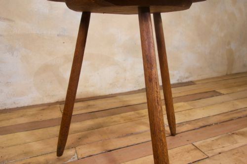 A GEORGE III BURR ELM OAK PRIMITIVE CRICKET TABLE - ADDITIONAL PHOTO 4