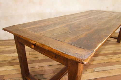 AN EARLY 19TH CENTURY OAK FRENCH FARMHOUSE REFECTORY TABLE - ADDITIONAL PHOTO 8