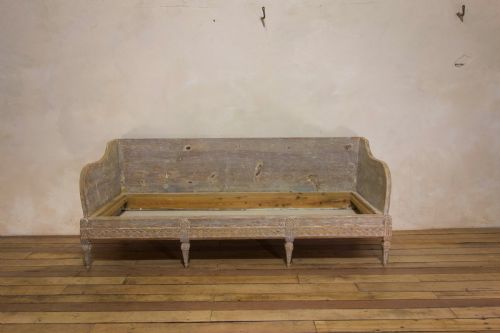 A GUSTAVIAN PERIOD SWEDISH TRGSOFFA SOFA ORIGINAL PAINTED - ADDITIONAL PHOTO 8