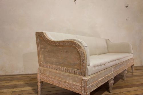 A GUSTAVIAN PERIOD SWEDISH TRGSOFFA SOFA ORIGINAL PAINTED - ADDITIONAL PHOTO 10