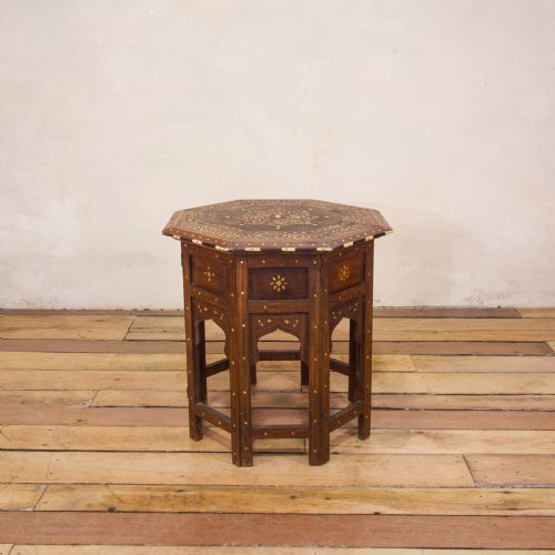 a late 19th century indian hoshiarpur occasional octagonal table - CATEGORY: ANTIQUE TABLES - DATED 19TH CENTURY