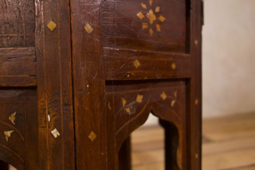 A LATE 19TH CENTURY INDIAN HOSHIARPUR OCCASIONAL OCTAGONAL TABLE - ADDITIONAL PHOTO 13