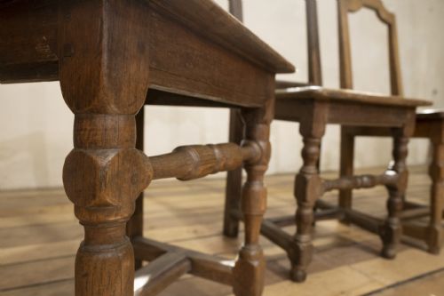 A SET OF FOUR FRENCH 18TH CENTURY BACKSTOOL CHAIRS - ADDITIONAL PHOTO 2