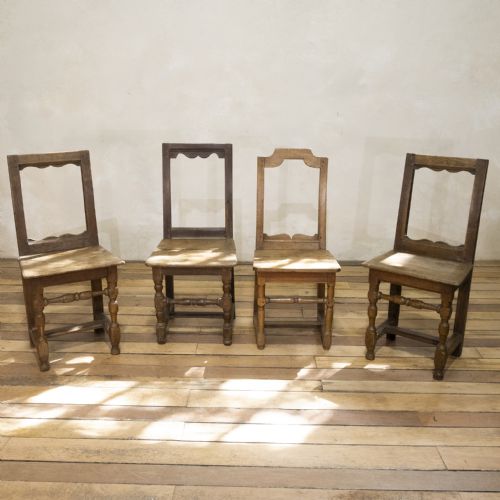 a set of four french 18th century backstool chairs - CATEGORY: ANTIQUE CHAIRS - DATED 18TH CENTURY