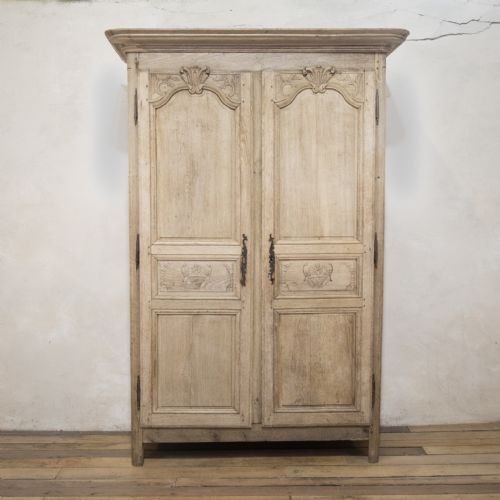 an elegant 19thcentury french oak normandy marriage armoire - CATEGORY: ANTIQUE CUPBOARDS - DATED 19TH CENTURY