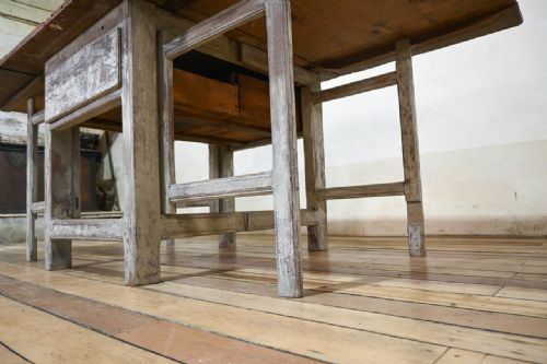 LARGE 18TH CENTURY PAINTED SWEDISH SLAGBORD TABLE - ADDITIONAL PHOTO 6