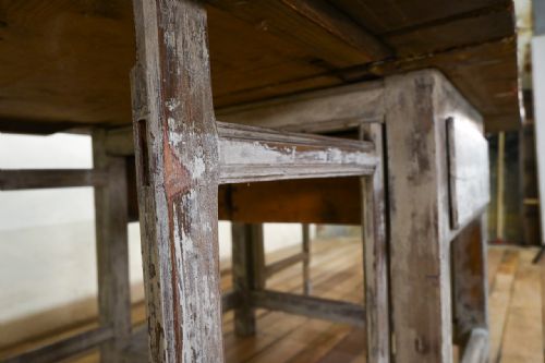 LARGE 18TH CENTURY PAINTED SWEDISH SLAGBORD TABLE - ADDITIONAL PHOTO 7