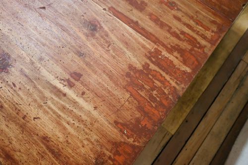 LARGE 18TH CENTURY PAINTED SWEDISH SLAGBORD TABLE - ADDITIONAL PHOTO 8
